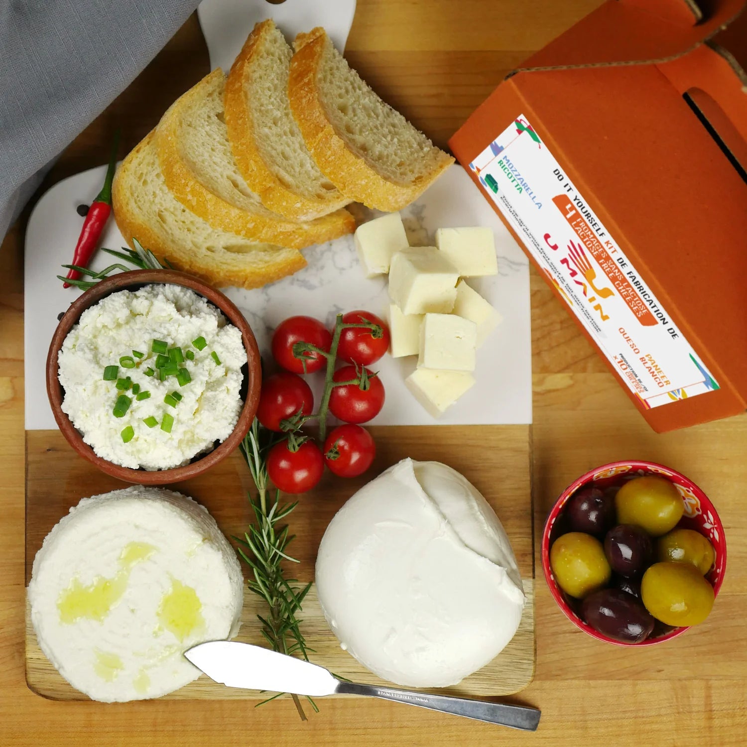 Kit de fabrication de fromages  4 fromages sans lactose – Les