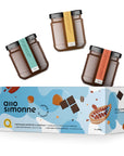 Trio de tartinades au chocolat_Bleu par Allo Simonne