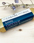 Barre chocolat amandes et caramel de Cabane sur le roc
