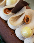 Bûche chocolat Alunga 41% + noisettes + citron
