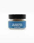 Un pot de Sel Montréal de Sel Saint Laurent.