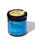 Un pot de tartinade chocolat noir d'Allo Simonne.