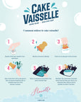 Affiche instructions Cake vaisselle de Flonette