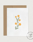 Carte ensemencée - Mimosas