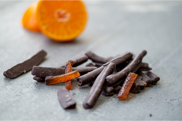 Orangettes au chacolat noir et oranges confites par Fays terroir chocolaté