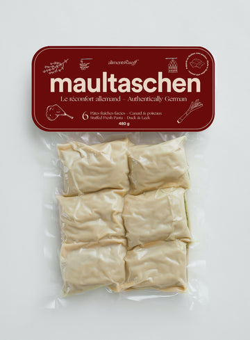 Maultaschen | Canard et poireaux