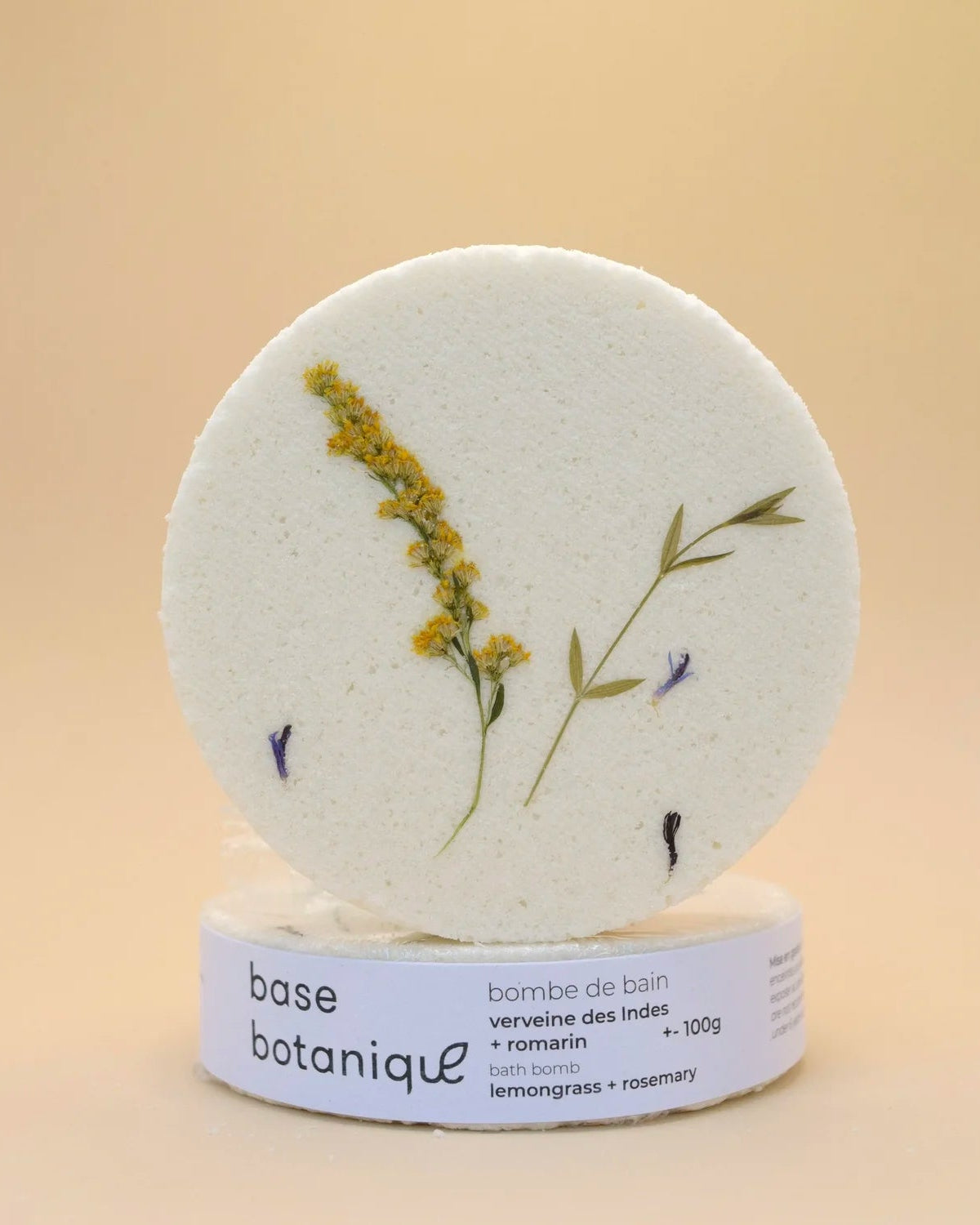 Bombe de bain Verveine des Indes + Romarin de Base botanique