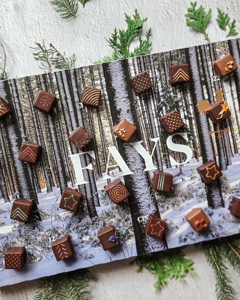Calendrier de l'Avent de Fays terroir chocolaté