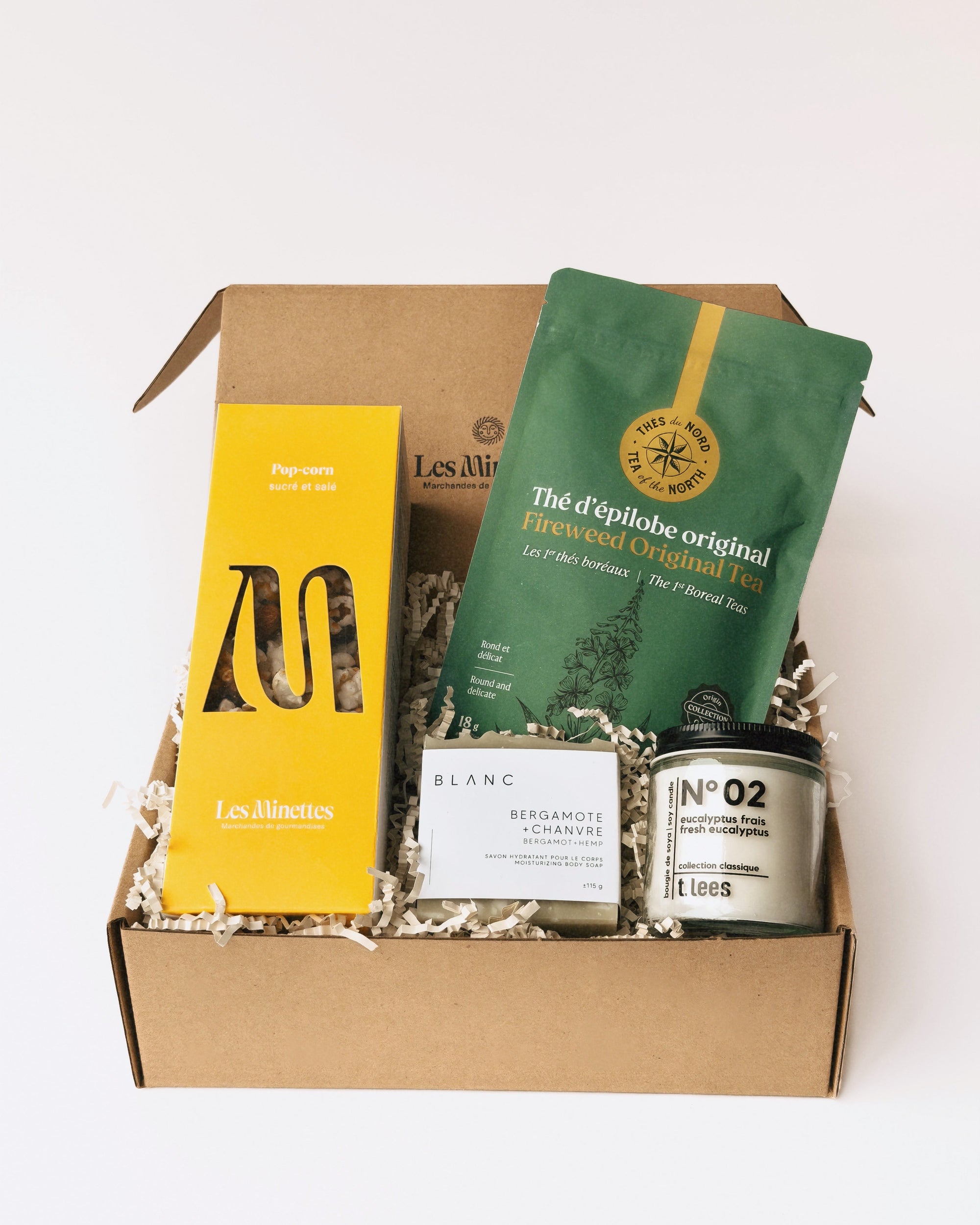 Coffret cadeau farniente et bien-être, 100% local par Les Minettes
