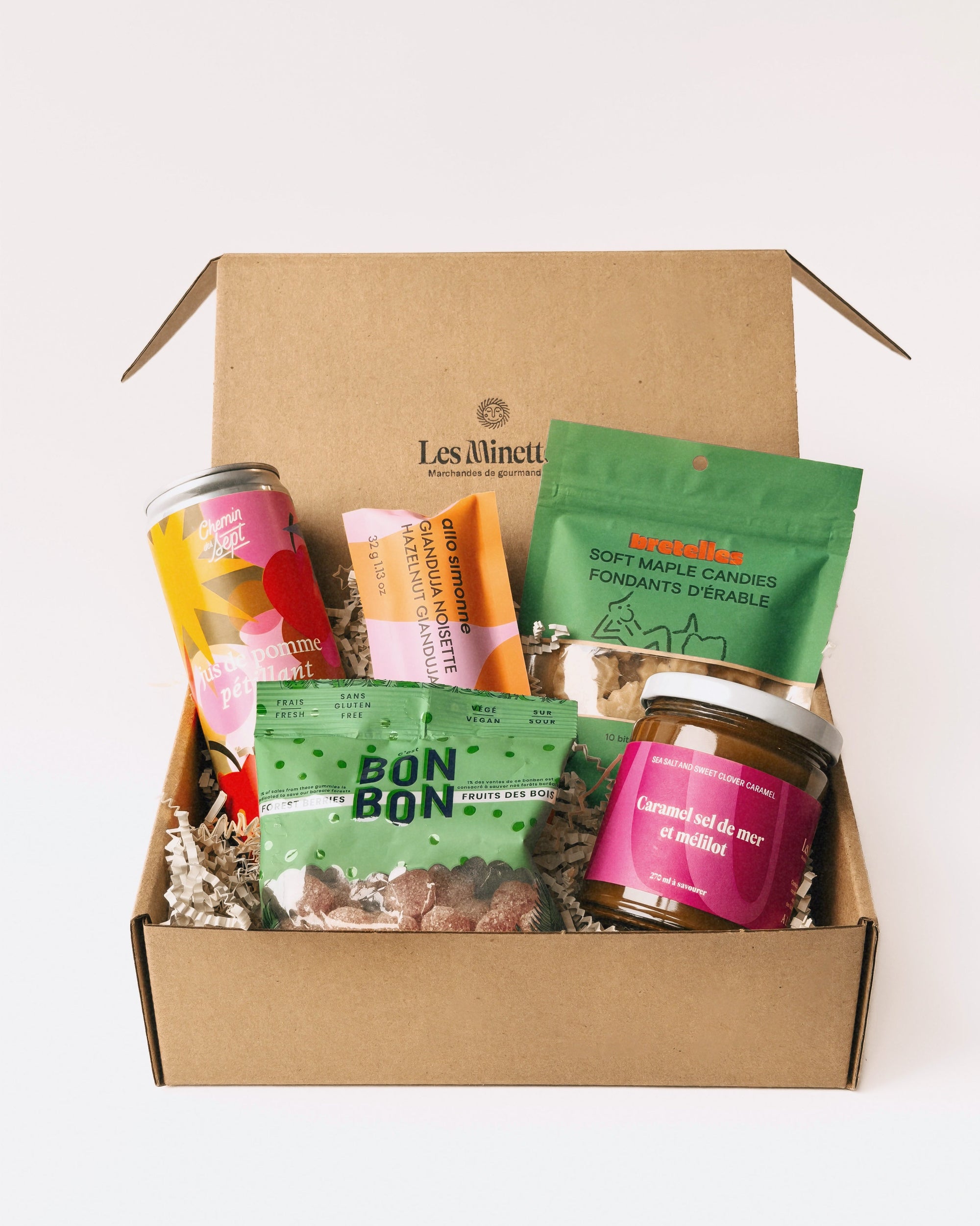Boîte cadeau gourmandises sucrées du Québec, Les Minettes