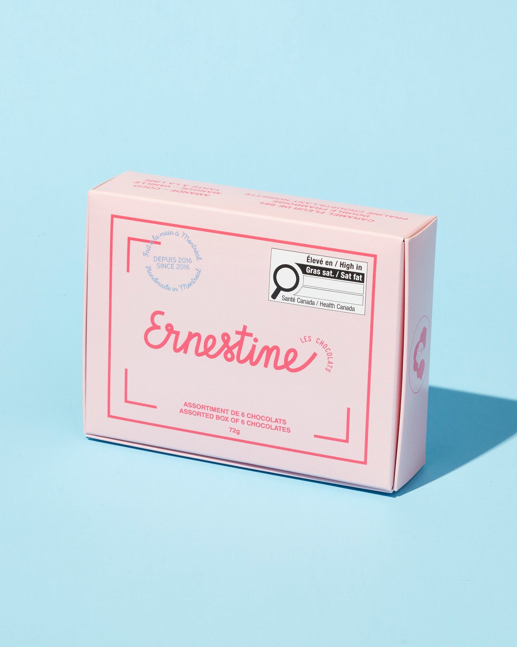 Boîte de chocolats assortis par Ernestine
