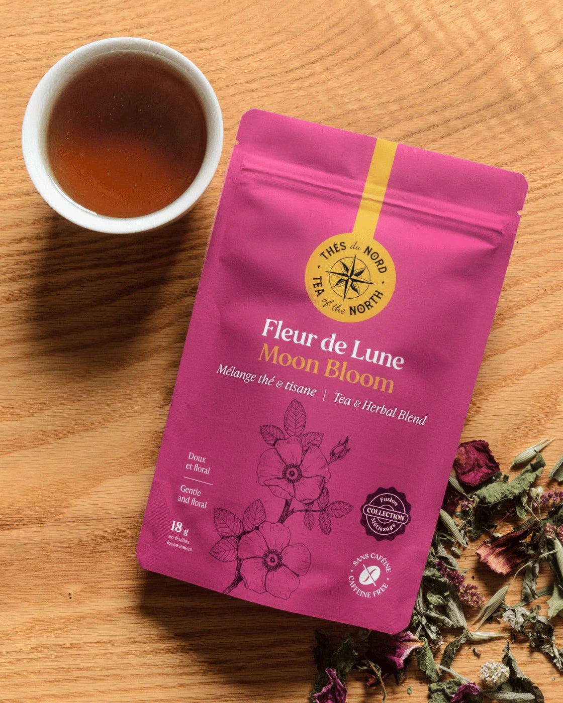 Fleur de lune, tisane féminité par Thés du Nord