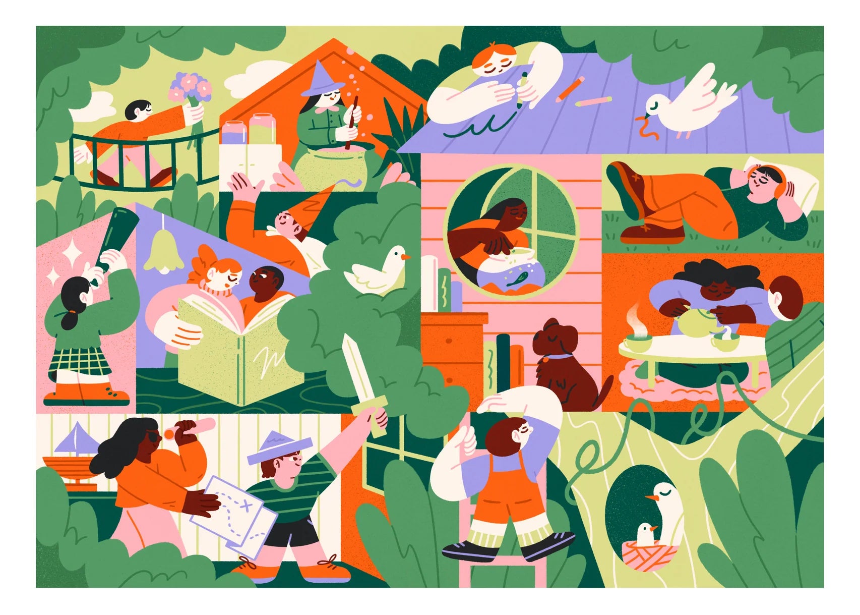 La grande cabane dans les arbres | Casse-tête