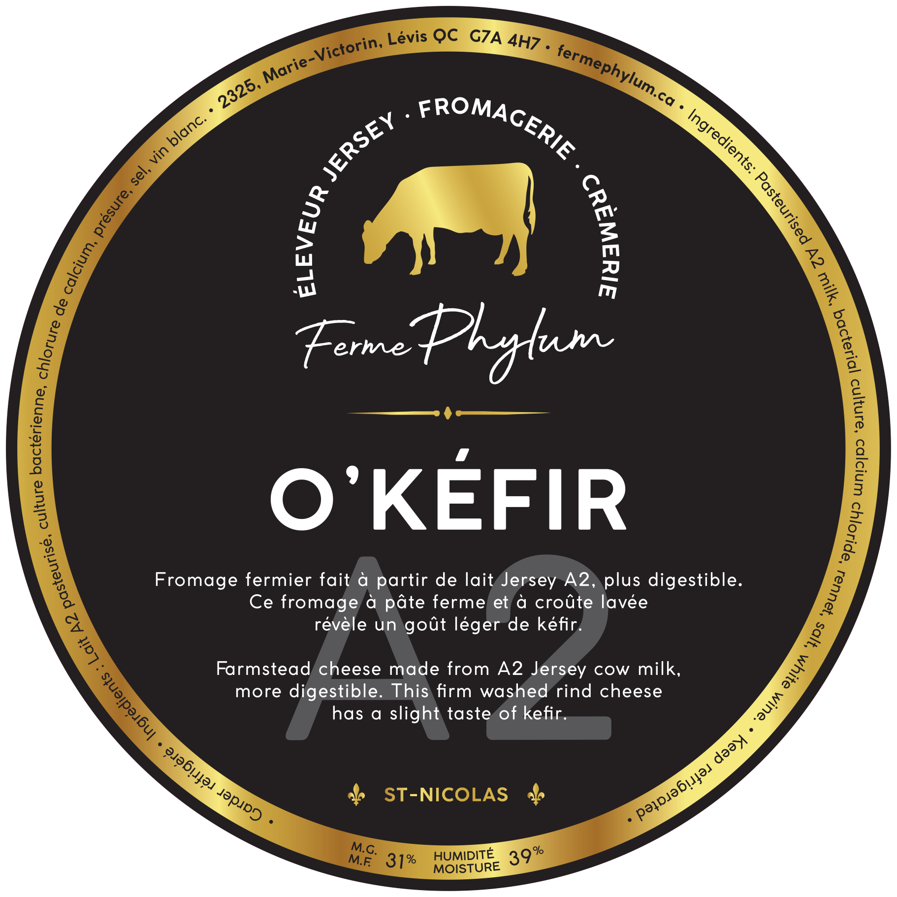 Fromage O'kéfir Ferme Phylum