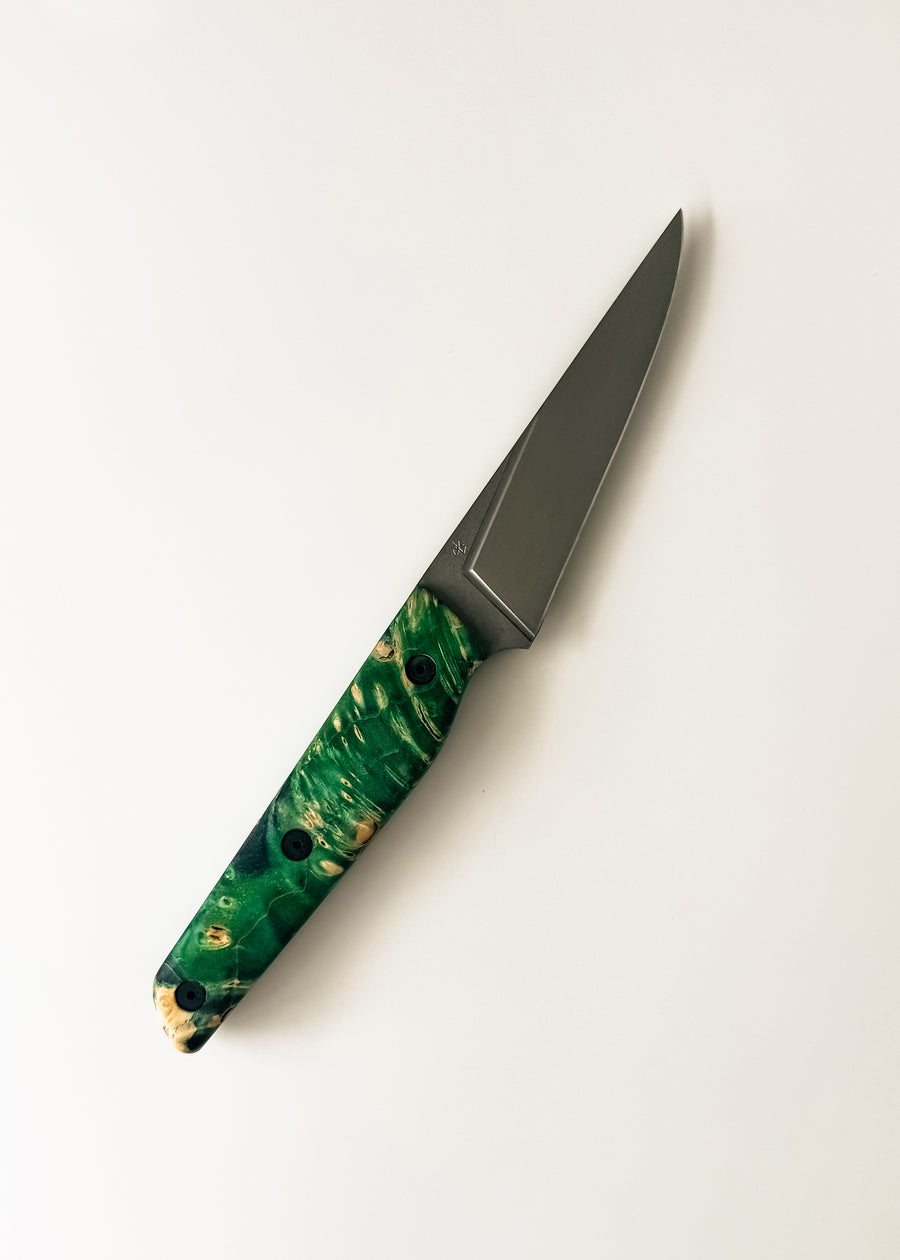Couteau d'Office 4'' | Loupe d'érable vert