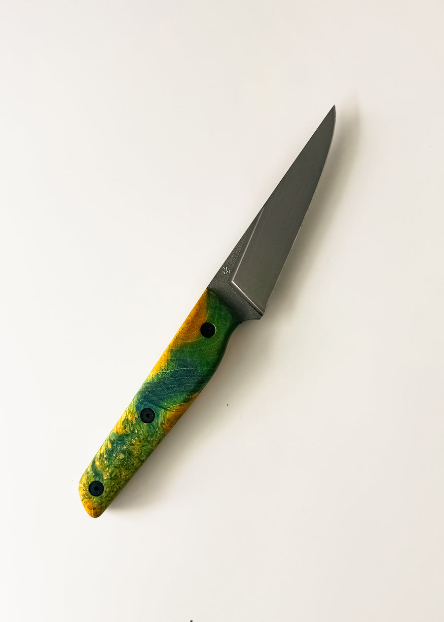 Couteau d'Office 4'' | Loupe d'érable vert