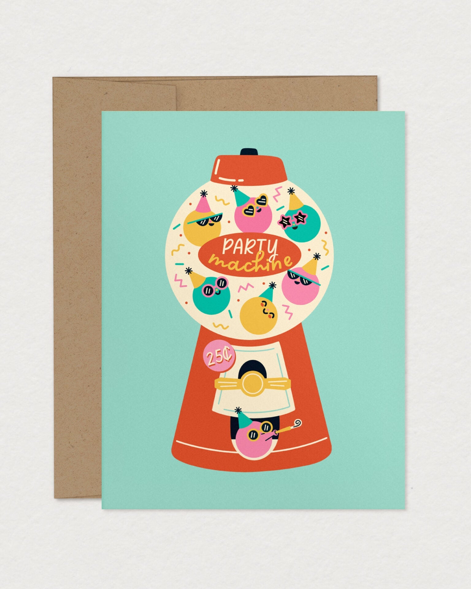 Carte Party Machine par Mimosa design et Club Pastel