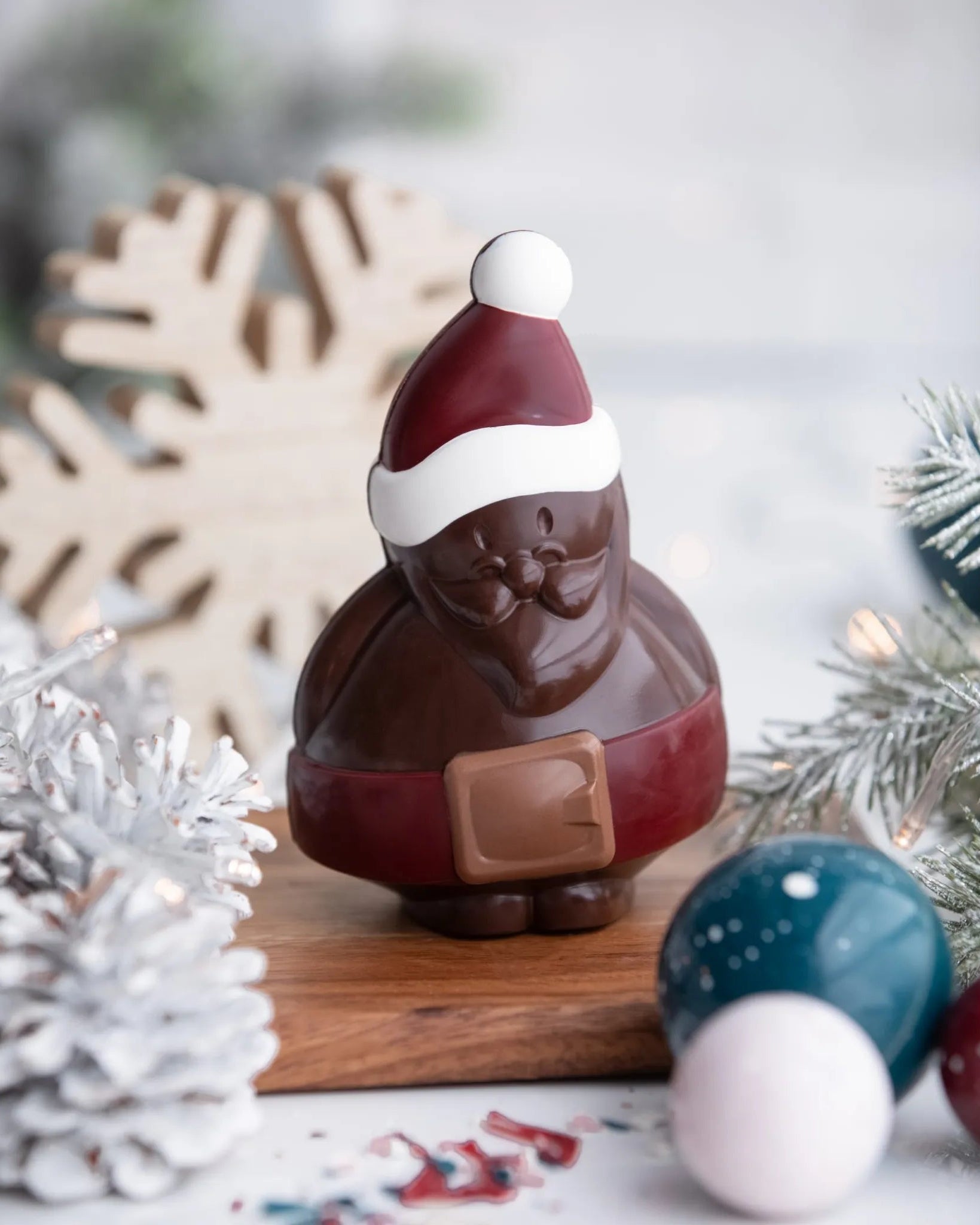 Pèere-Noël 3D chocolat au lait