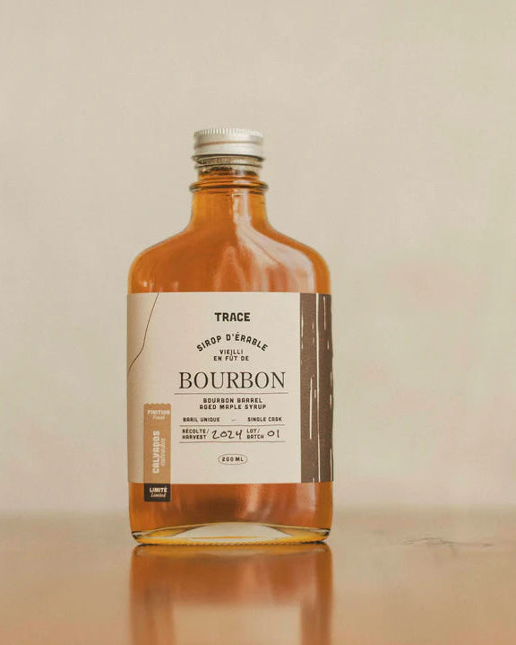 Sirop d'érable vieilli en fût de BOURBON (Finish Calvados) par Trace - Érable et territoire