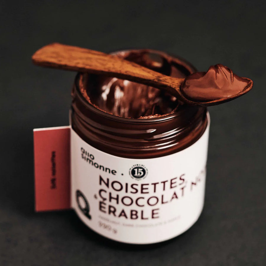 Noisettes, chocolat noir & érable