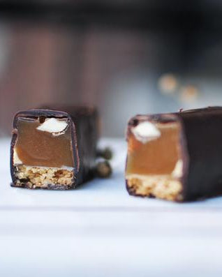 Barre chocolat amandes et caramel de Cabane sur le roc