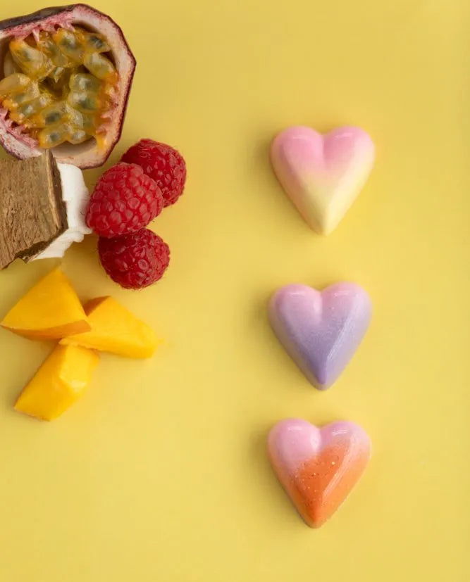 Boîte de 3 coeurs chocolat pour la Saint-Valentin