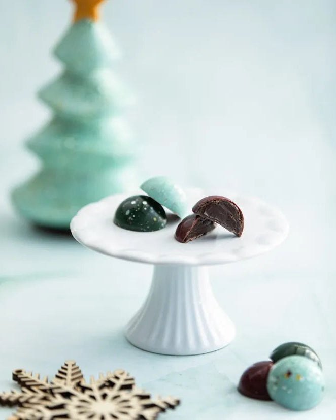 Boîte de 7 chocolats fins de Noël