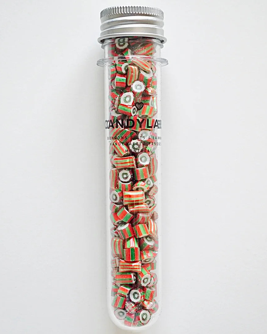 Une éprouvette de bonbon à la goyave de Candy Labs.