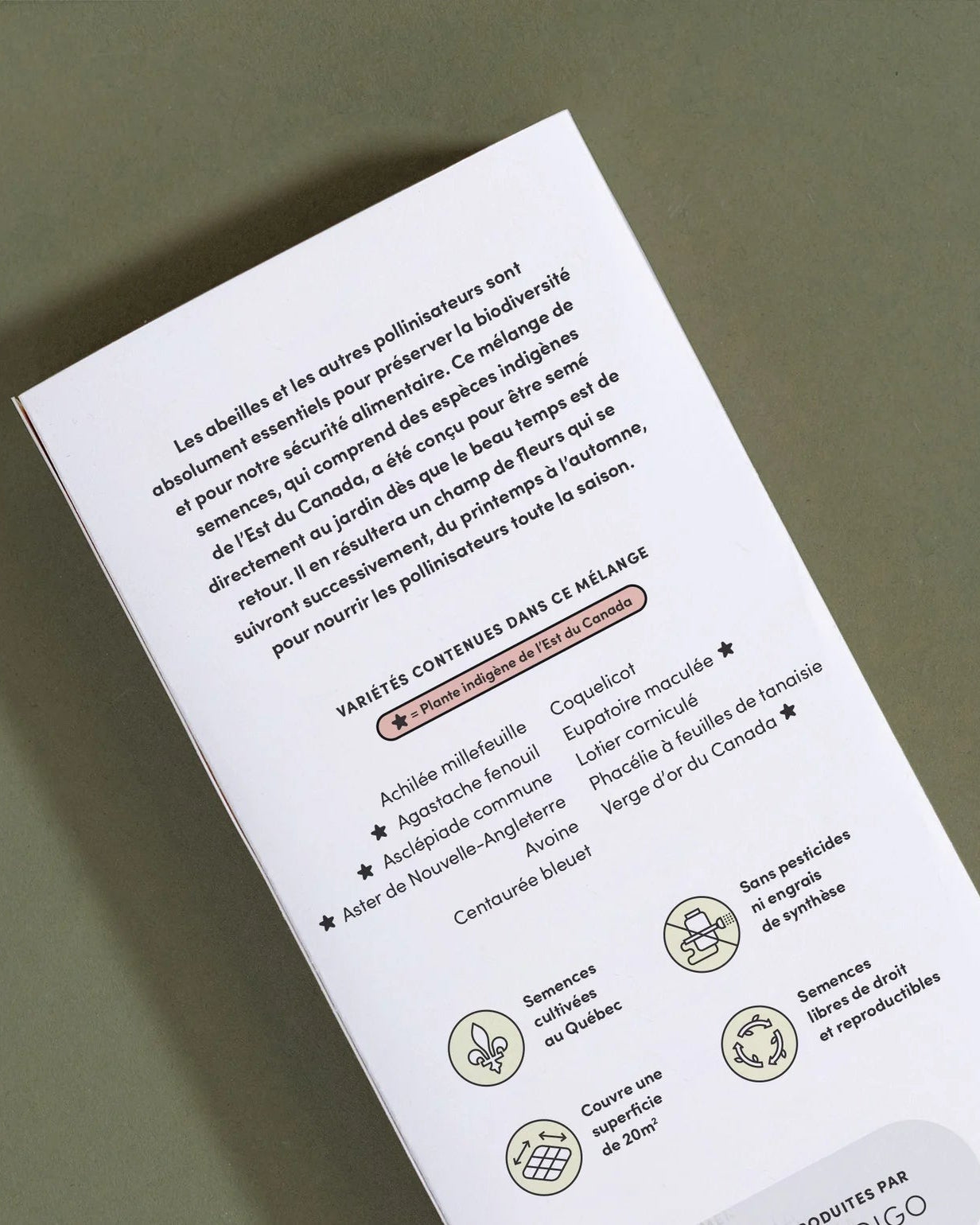 Coffret de Semences : Fleurs pour abeilles et pollinisateurs, par le nutritionniste urbain