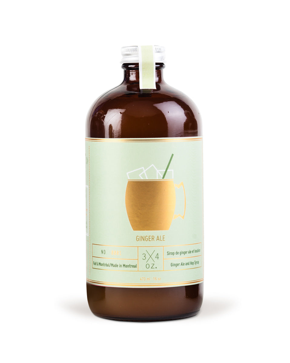 Ginger ale pour cocktails ou mocktails de 3/4 oz