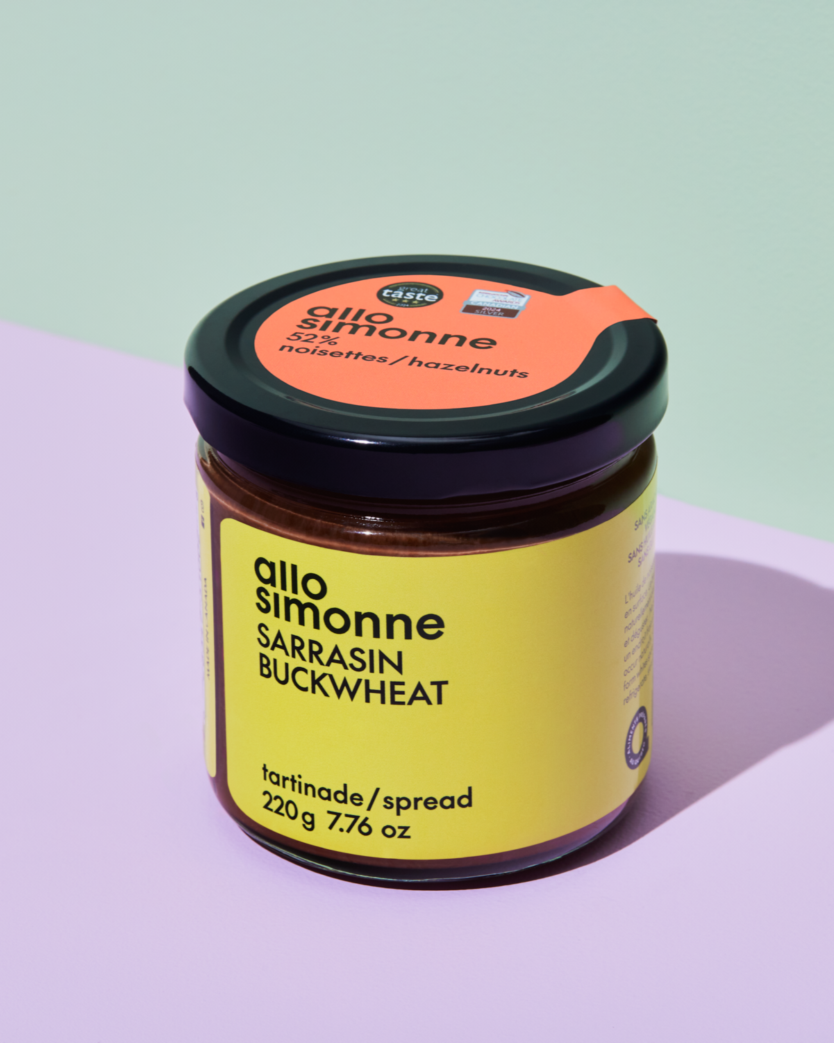 Un pot de tartinade sarrasin d'Allo Simonne.