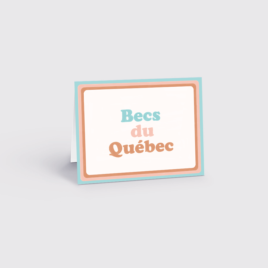 Carte - Becs du Québec