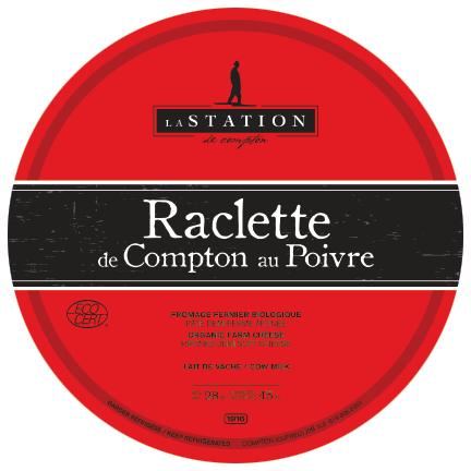 Étiquette Raclette au poivre de Compton