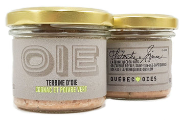 Terrine d'oie cognac et poivre vert par Québec Oie